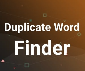 Online Duplicate Word Finder