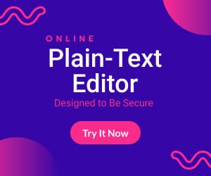 Plain-Text Editor
