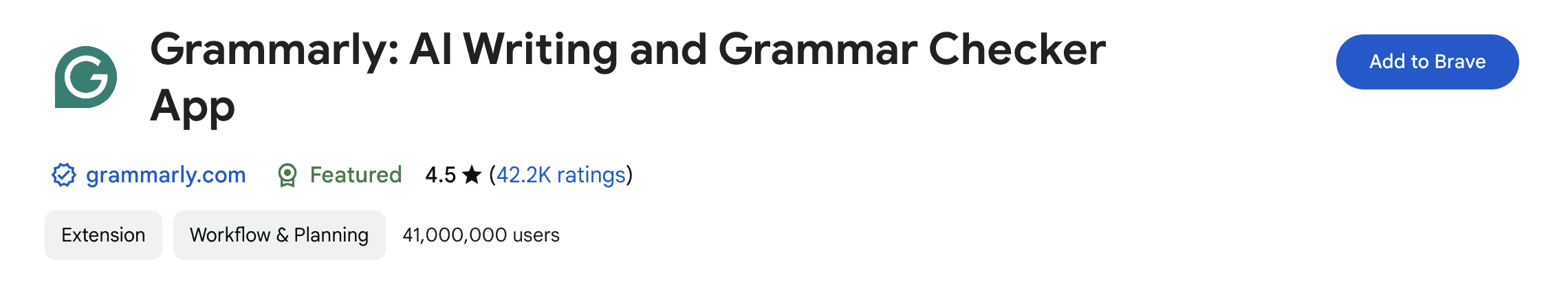 Grammarly extension